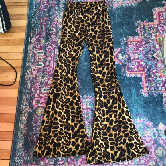 cheetah bell bottoms